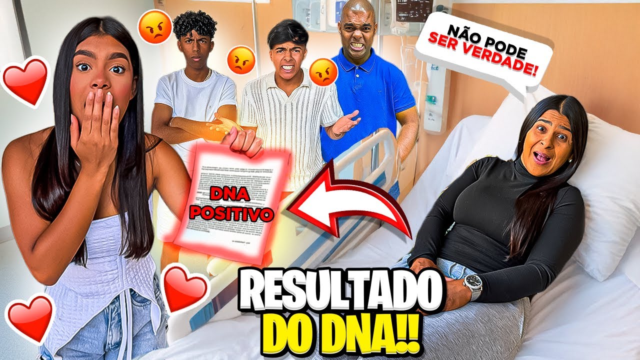 ELA FEZ UM EXAME DE DNA E VOCÊS NÃO VÃO ACREDITAR NO RESULTADO! ESTEVÃO E GABRIEL ESTÃO CHOCADOS!