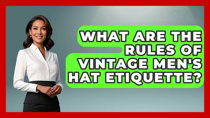 What Are The Rules Of Vintage Men's Hat Etiquette? - The Sharp Dressed Gent