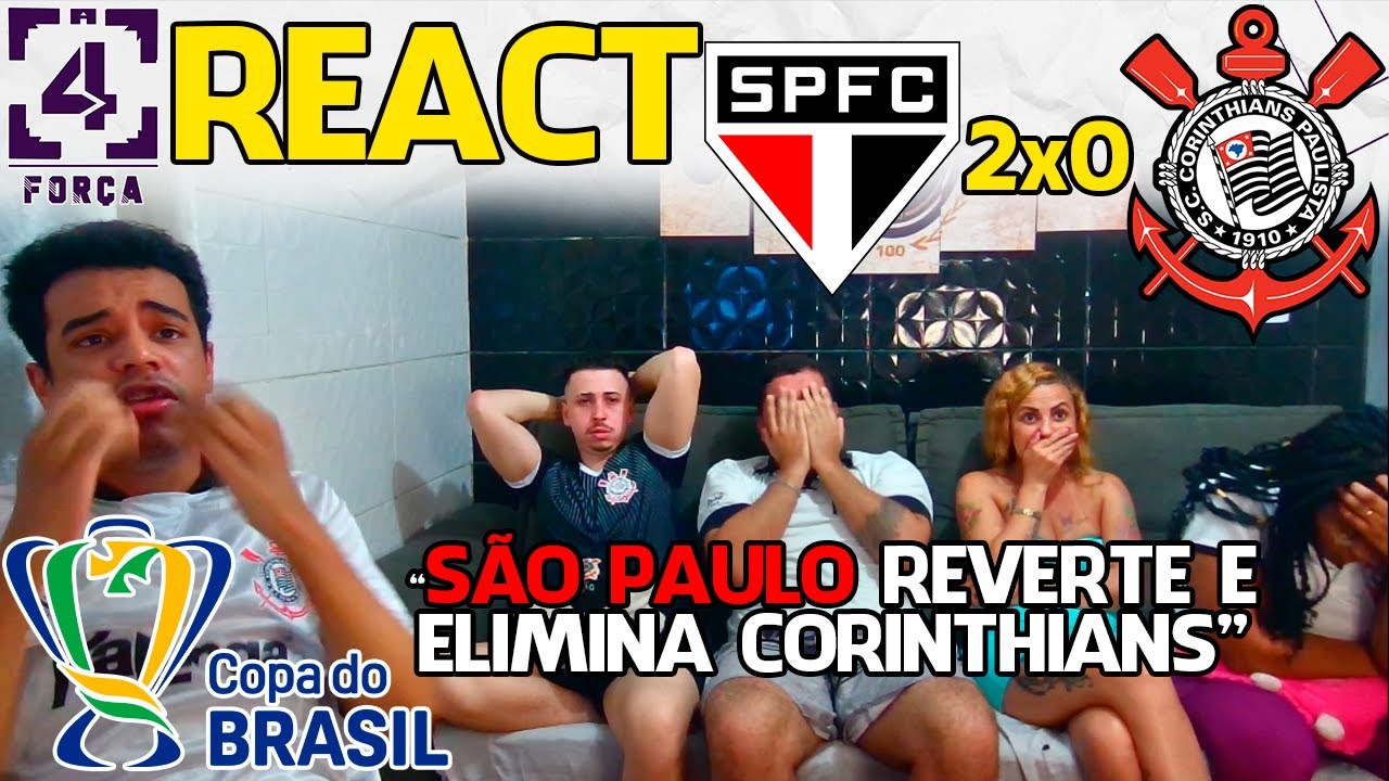 REACT SÃO PAULO 2X0 CORINTHIANS - COPA DO BRASIL 2023 (SEMIFINAL - VOLTA)