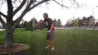 Slack Line back flip
