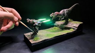 Dinosaur vs. Mech Battle