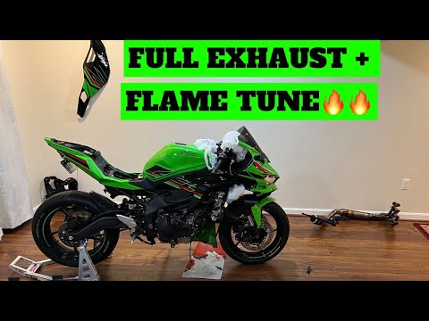 NINJA ZX4RR STOCK EXHUAST AND ECU IS OUT!! - YouTube