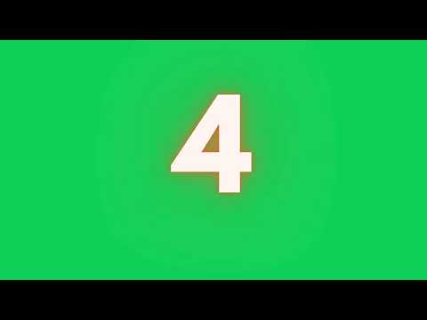 10 second Timer with orange glow | copyright free #greenscreen #yt #timer #countdown