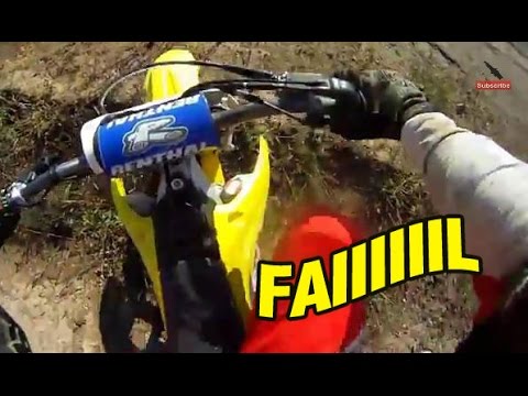 First Time Riding a Full Sized Dirt Bike RMZ250 = FAIL - YouTube DNALI