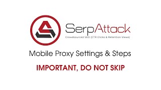 Serpattack Mobile Proxy Settings And Steps (IMPORTANT, DO NOT SKIP) screenshot 1