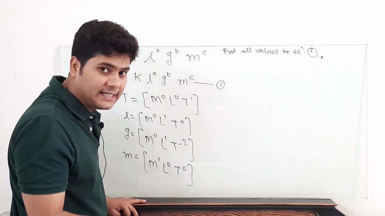 Physics | Rahul Tripathi | 11th Physics | Dimensional formula questions ...
