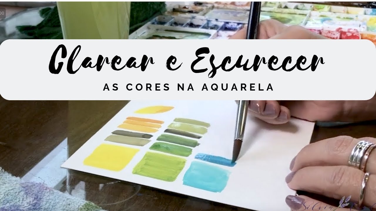 Clarear e escurecer tintas de Aquarela - TUTORIAL