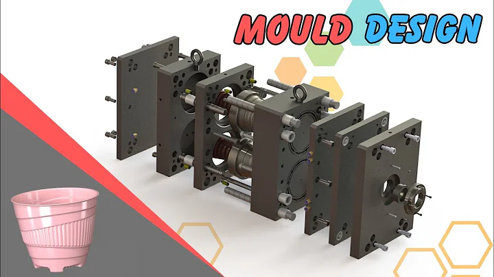Injection Moulding Assembly Animation - Plant Pot Multi Cavity