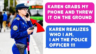 Karen Grabbed My Phone & Threw It To The Ground When I Talked To The Boss Of Police r/EntitledPeople