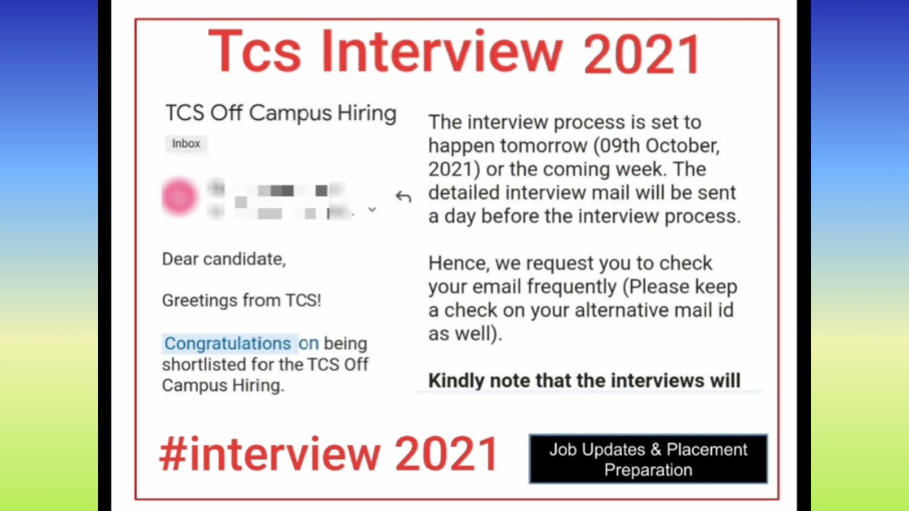 TCS Interview 9 October 2021 Tcs Interview Has Been Scheduled Tcs tcs-interview-9-october-2021-tcs-interview-has-been-scheduled-tcs