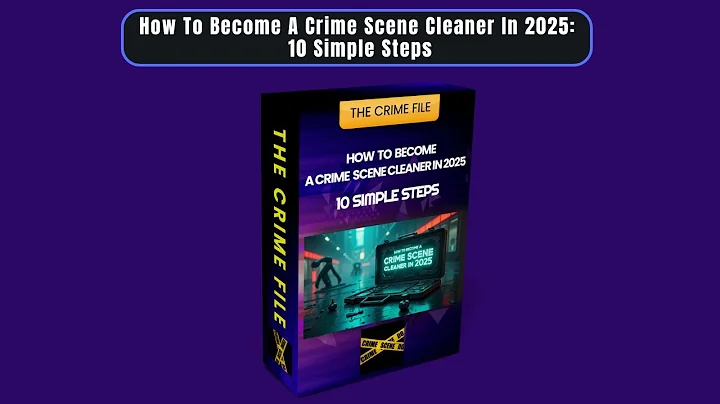 How To Become A Crime Scene Cleaner In 2025: 10 Simple Steps. /PART 1