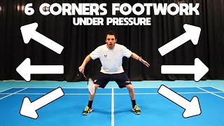 6 Corners Footwork When Under Pressure In Badminton