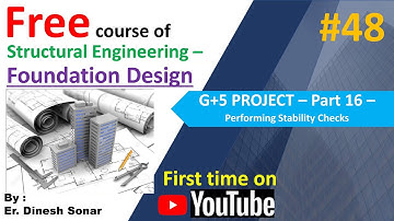 9(13-4) G+5 PROJECT Part 16 - Perform Stability checks II Structural Engineering Courses
