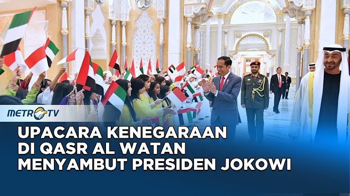Presiden Jokowi Disambut Upacara Kenegaraan di Qasr Al Watan, Persatuan Emirat Arab, 17 Juli 2024