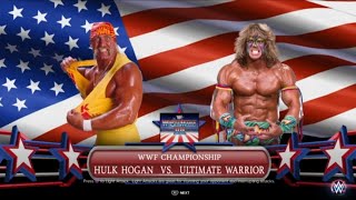 What if the planned Hulk Hogan vs Ultimate Warrior 2 happened at Wrestlemania VII ? WWE 2K23