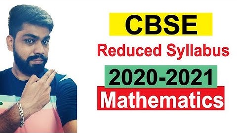 CBSE reduced syllabus 2020-2021 || Deleted topics in Mathematics class 12 II Latest Update CBSE