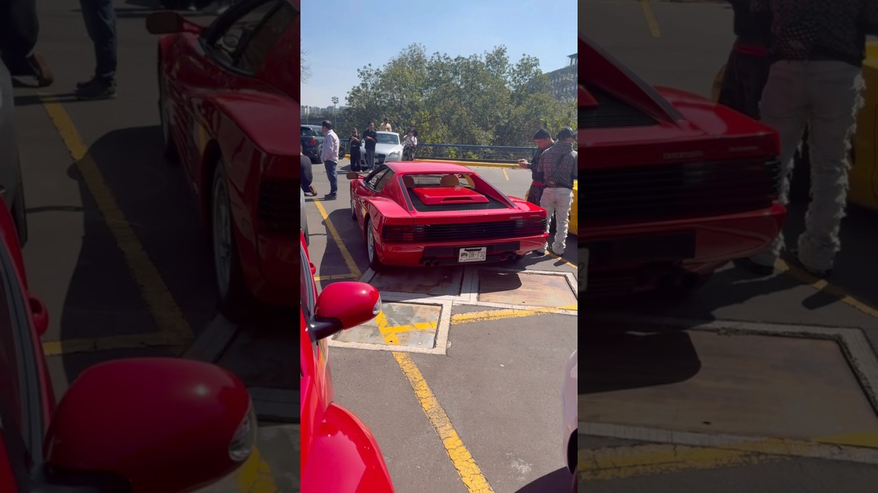 Es que los dos son rojos… #supercars #ferrari #humor #testarossa #ferraritestarossa #classiccars
