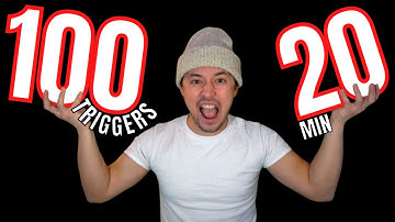 ASMR | 100 Triggers in 20 Minutes ⏲️ ❗ NO CUTS ❗ | Fast and Unpredictable ASMR | SUPER TINGLY 🔥