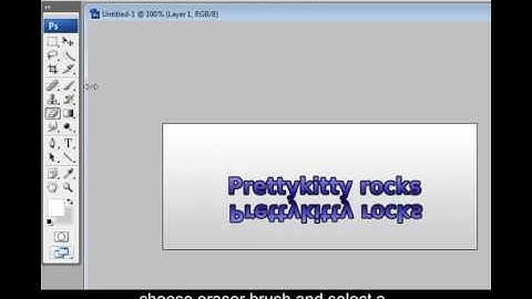 Reflective text on photoshop tutorial