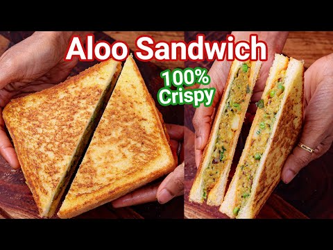 Aloo Sandwich Recipe with Special Masala - Street Style  Potato Masala Sandwich - Crisp  Healthy