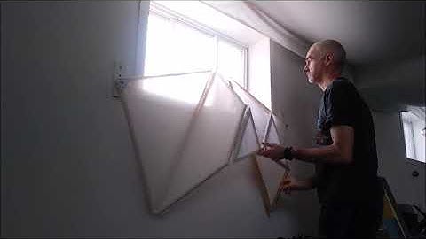 DIY Folding Window Blinds