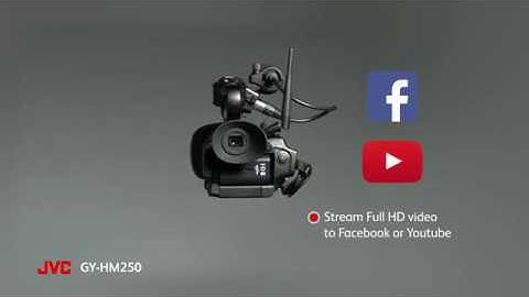 Streaming to Facebook Live with the JVC GY HM250 camcorder
