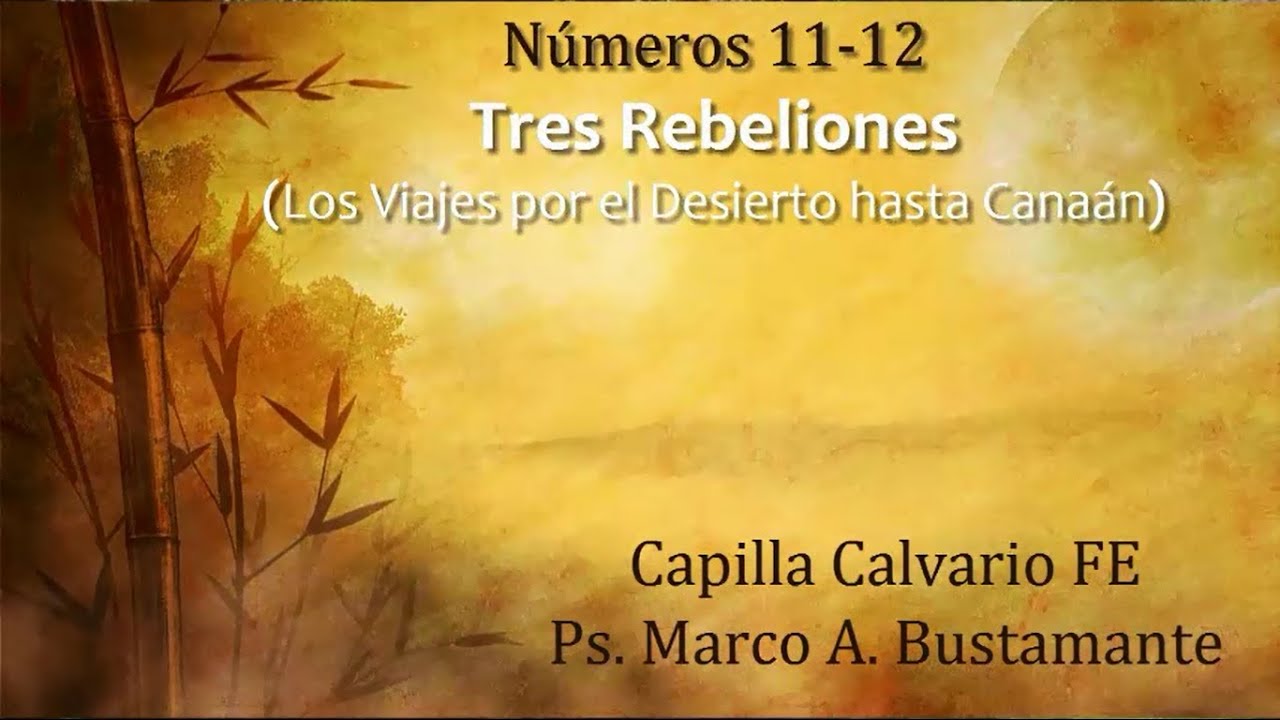 Números 11-12 - TRES REBELIONES
