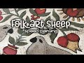 Folk art sheep speed painting