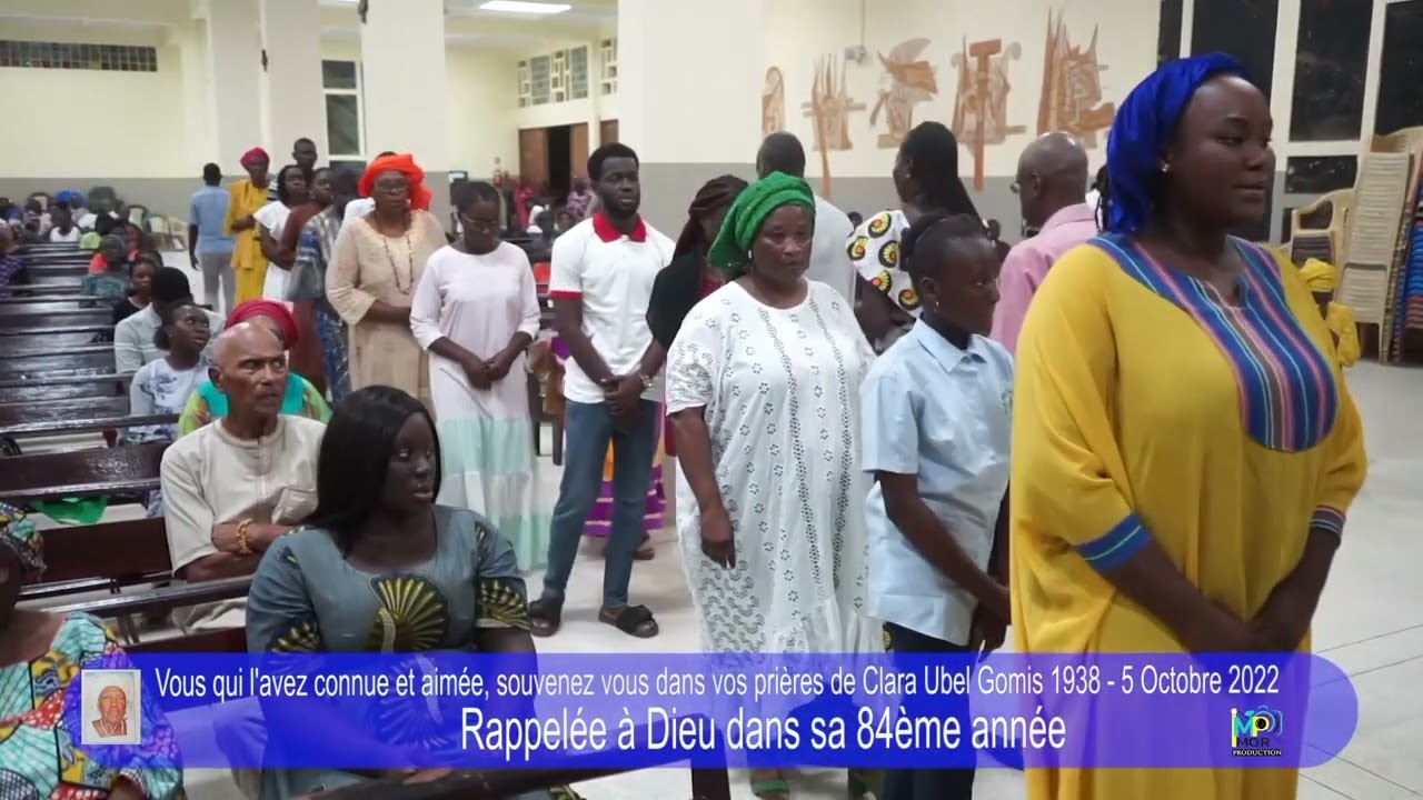 Messe célébrée à l'Eglise des Martyrs de l'Ouganda de Dakar, pour dire adieu à maman Clara  GOMIS