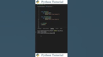 Class Inheritance: Method Overriding | Python Tutorial