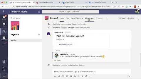 Create an assignment in Microsoft Teams