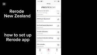 Rerode R1+ and R1 upgrade APP setup and tuning  screenshot 3