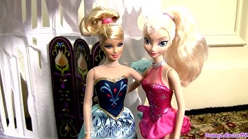 Barbie Ice Skater Doll Disney Frozen Young Elsa Anna Makeover Boneca Patinadora no Gelo da Mattel
