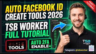 🚀 Auto Facebook ID Create Tool 2026 | TSB Worker Full Tutorial | Auto 2FA Enable | LD Player screenshot 3