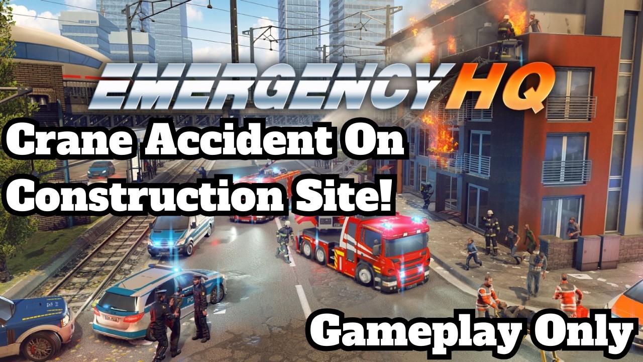 Emergency HQ Mobile Gameplay | Crane Accident On Construction Site! | Platinum Award
