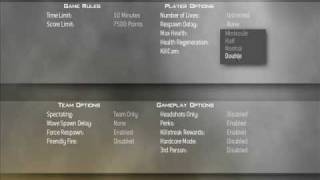 Creating and Selecting Games in Modern Warfare 2