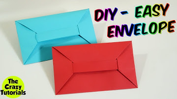 DIY - Envelope Making with Paper [Without Glue Tape and Scissors] at Home