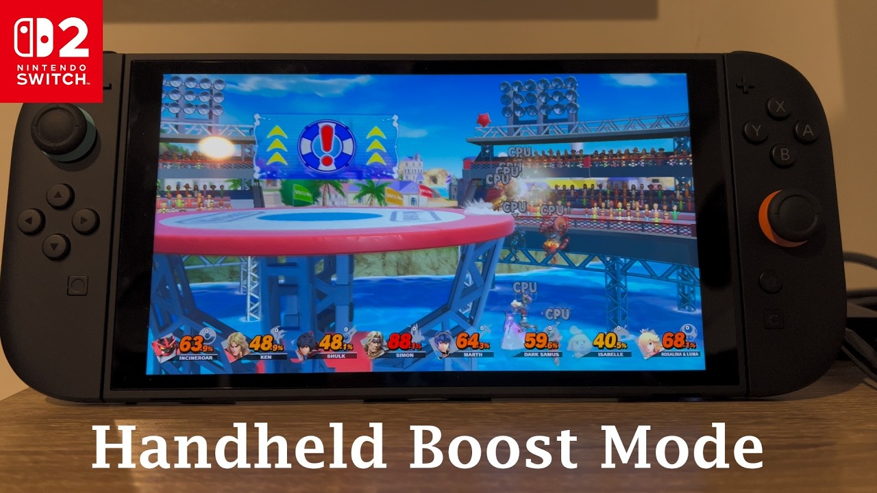 Nintendo Switch 2 Handheld Boost Mode - Super Smash Bros Ultimate - YouTube