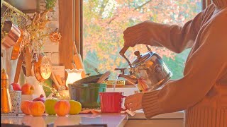 Antes que chegue o inverno gelado🍂Pêras cozidas quentes/Risoto de funcho / Limpeza mágica de janelas