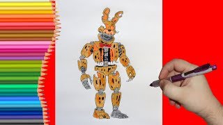 How to draw Jack O Bonnie, FNaF, Как нарисовать Джек О Бонни, ФНаФ
