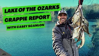 Lake of the Ozarks Crappie Fishing Report Early January by Casey Scanlon and Tackle HD