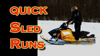 Quick Sled Runs in Pavilion, NY