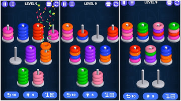 StaColor - 3D Color Hoop Sort Gameplay #4