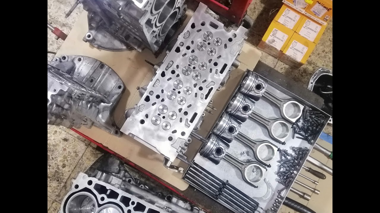How to make a perfect Engine rebuilding 1.6 HDi 90 HP 16 VALVES - YouTube
