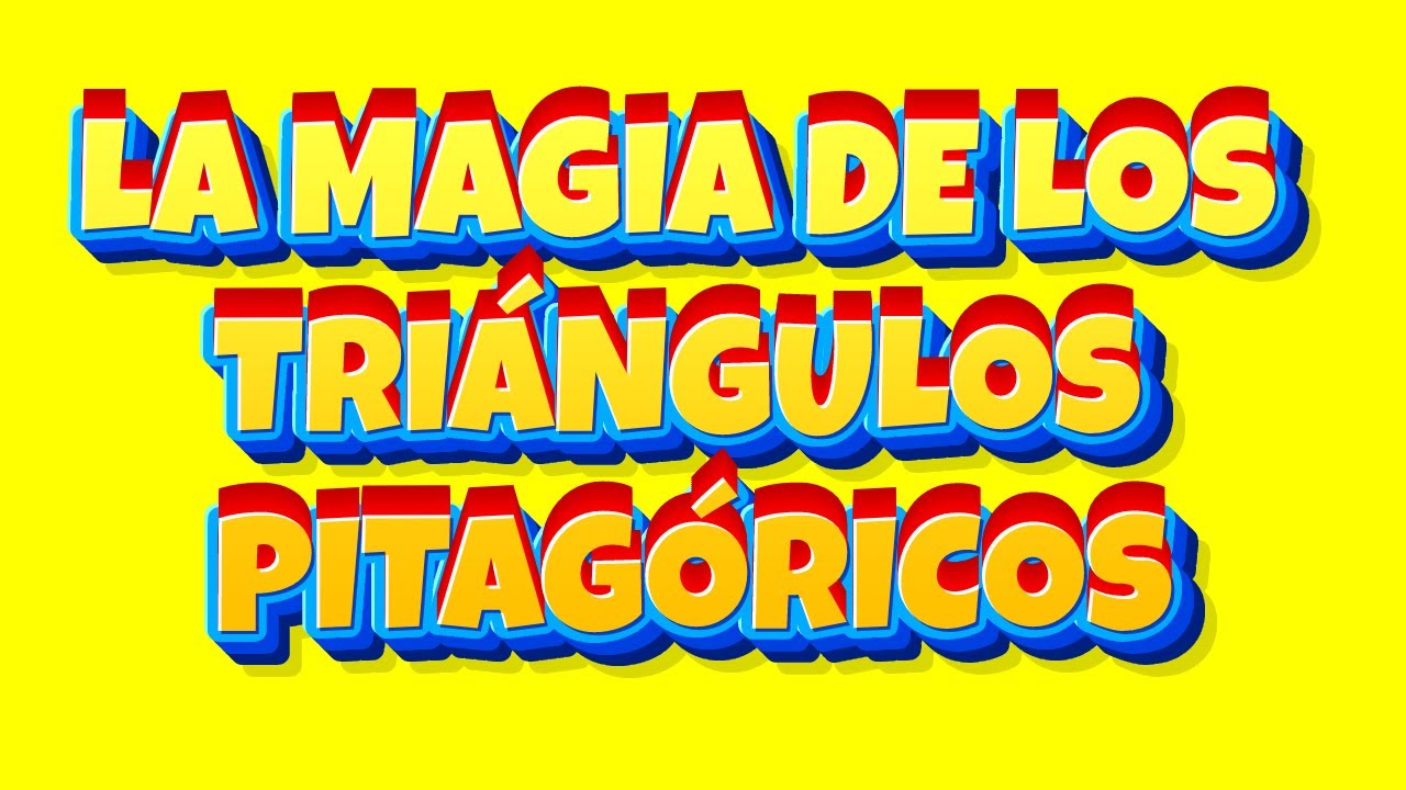 TRIÁNGULOS PITAGÓRICOS TRUCAZO - YouTube