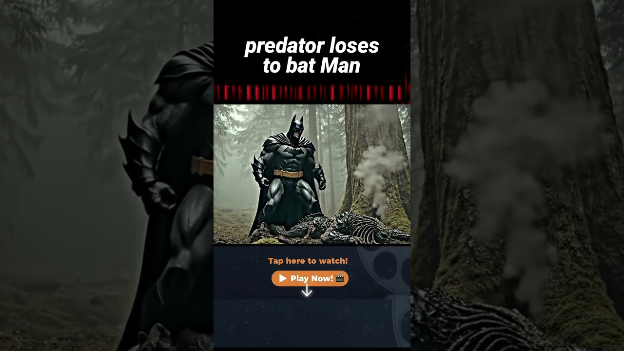 predator loses to bat Man 