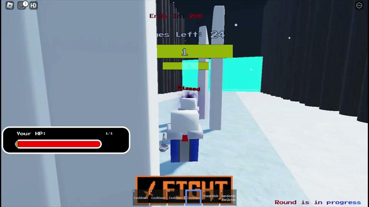 very short and laggy clip from funny roblox eraser game. (2 SANSES