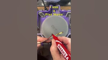 Sharpening Surgical Scissors with a Hira To flat hone.