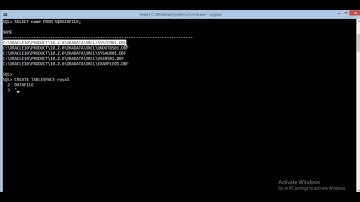 How To Create Simple Tablespace