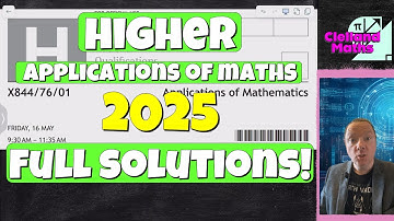 Higher Applications Of Maths 2025 - Full Solutions!